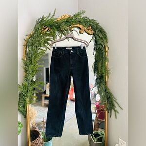 Abercrombie 90s straight black blue  ultra Highrise 4/27 short